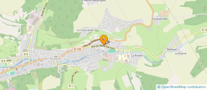 localisation de l'entreprise MONSIEUR PASCAL FORESTIER  LES ANDELYS