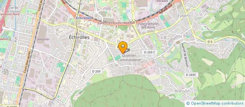 localisation de l'entreprise MONSIEUR PASCAL FORQUIN à ECHIROLLES
