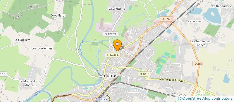 localisation de l'entreprise MONSIEUR PASCAL FOSTINELLI  COUTRAS