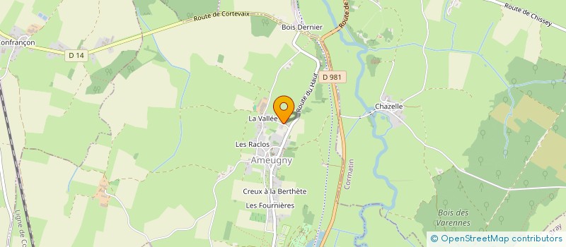 localisation de l'entreprise MONSIEUR PASCAL FOUCHARD  AMEUGNY