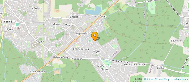 localisation de l'entreprise MONSIEUR PASCAL FOUILLAT  CESTAS