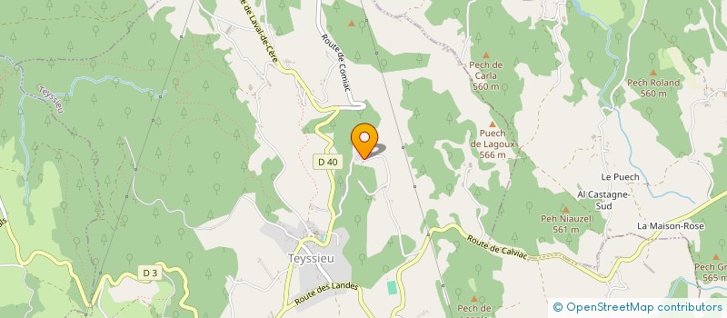 localisation de l'entreprise MONSIEUR PASCAL FOUR  TEYSSIEU