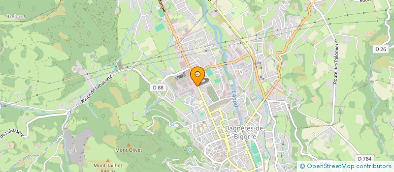 localisation de l'entreprise MONSIEUR PASCAL FOURCADE  BAGNERES-DE-BIGORRE