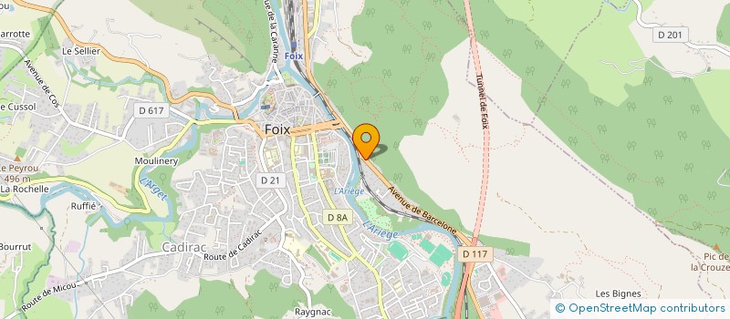 localisation de l'entreprise MONSIEUR PASCAL FOURCADE à FOIX