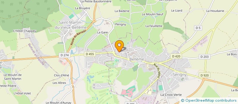 localisation de l'entreprise MONSIEUR PASCAL FOURMY à BELLEME