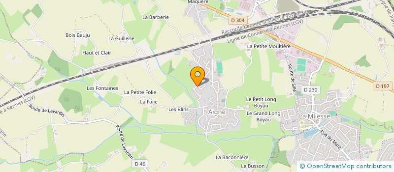 localisation de l'entreprise MONSIEUR PASCAL FRANCOIS  LA MILESSE