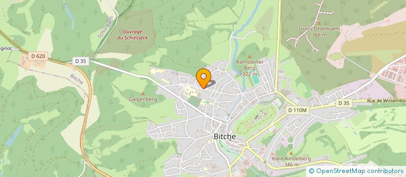 localisation de l'entreprise MONSIEUR PASCAL FRANTZ  BITCHE