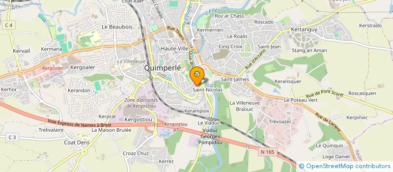 localisation de l'entreprise MONSIEUR PASCAL FREDERIC NUZZO à QUIMPERLE