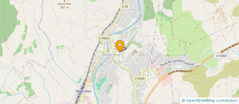 localisation de l'entreprise MONSIEUR PASCAL FREI  BEDARIEUX