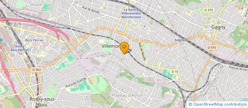 localisation de l'entreprise MONSIEUR PASCAL FREITAS à VILLEMOMBLE