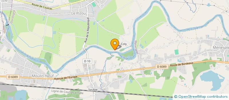 localisation de l'entreprise MONSIEUR PASCAL FRENET  LE PIZOU