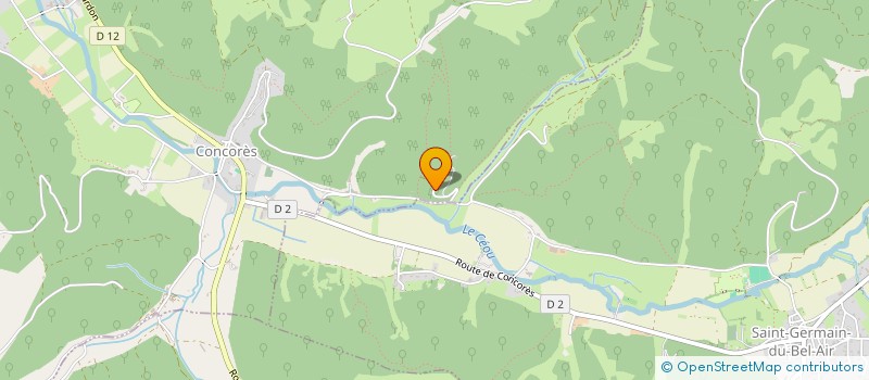 localisation de l'entreprise MONSIEUR PASCAL FRESQUET  CONCORES