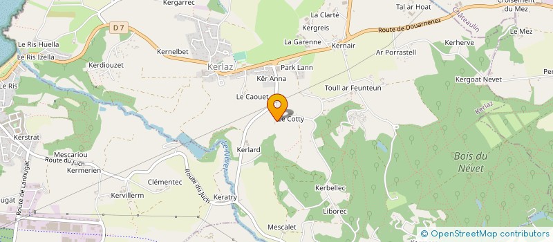 localisation de l'entreprise MONSIEUR PASCAL FRIANT à LE JUCH