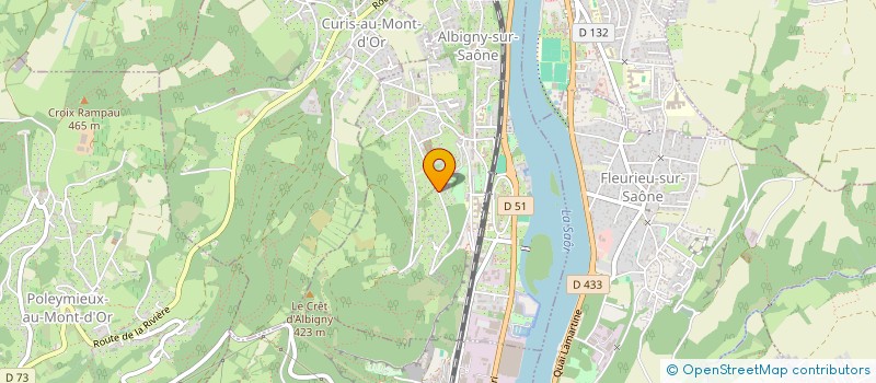 localisation de l'entreprise MONSIEUR PASCAL FRIGOUT  ALBIGNY-SUR-SAONE