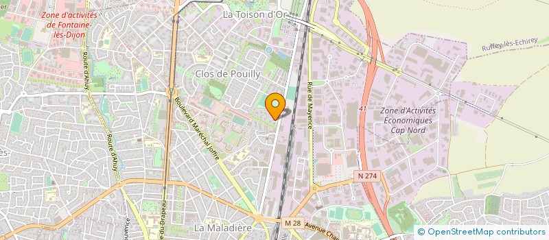 localisation de l'entreprise MONSIEUR PASCAL FROCHOT  DIJON