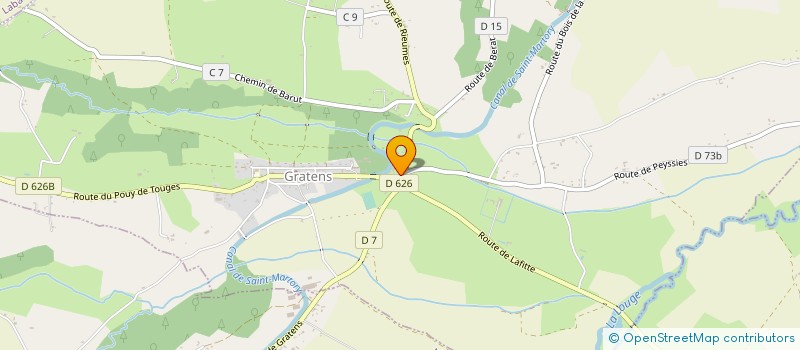 localisation de l'entreprise MONSIEUR PASCAL FROMENTIN  GRATENS