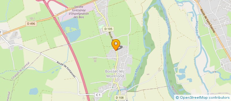 localisation de l'entreprise MONSIEUR PASCAL FROMENTIN  BOISSET-LES-MONTROND