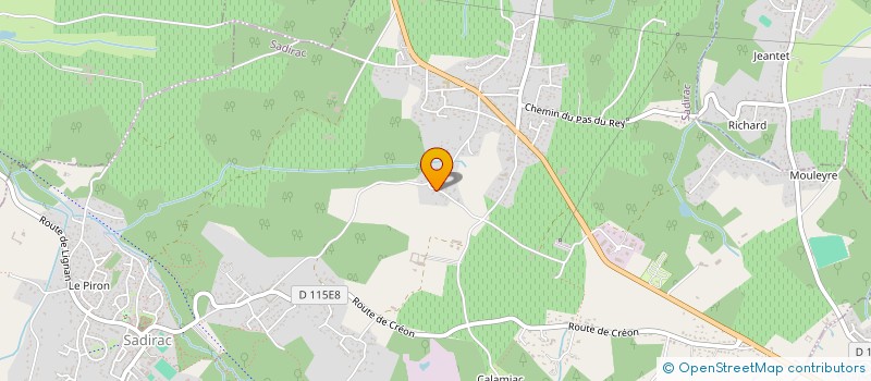 localisation de l'entreprise MONSIEUR PASCAL FRONTY  SADIRAC