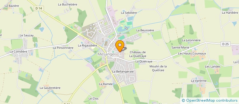 localisation de l'entreprise MONSIEUR PASCAL FRUNEAU  MESANGER