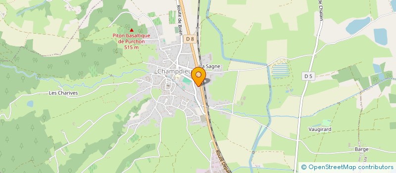 localisation de l'entreprise MONSIEUR PASCAL GACHINIARD  CHAMPDIEU