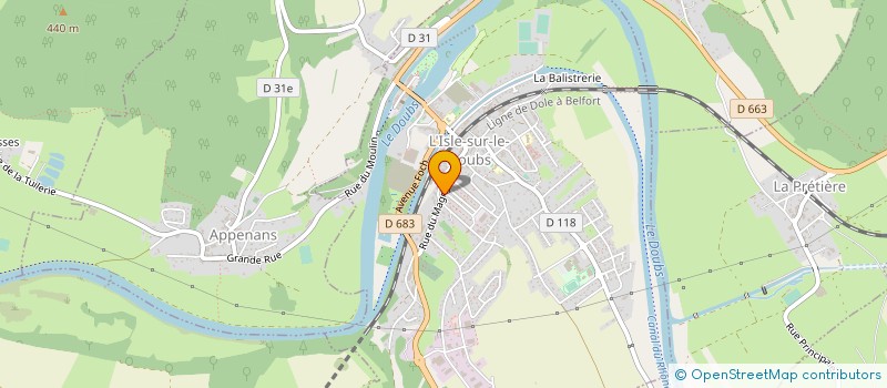 localisation de l'entreprise MONSIEUR PASCAL GALLITU à L'ISLE-SUR-LE-DOUBS