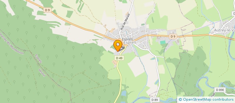 localisation de l'entreprise MONSIEUR PASCAL GAMET  ESPRELS