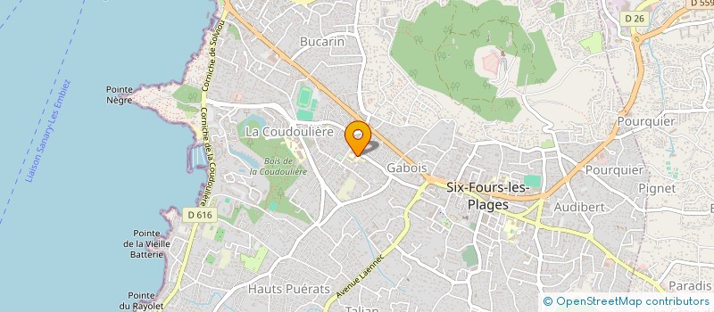 localisation de l'entreprise MONSIEUR PASCAL GANNE à SIX-FOURS-LES-PLAGES