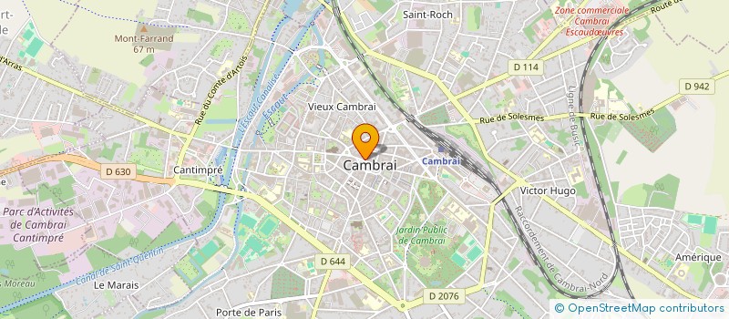 localisation de l'entreprise MONSIEUR PASCAL GARCIA  CAMBRAI