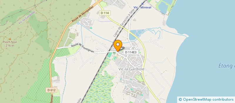 localisation de l'entreprise MONSIEUR PASCAL GARCIA  VIC-LA-GARDIOLE