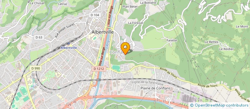 localisation de l'entreprise MONSIEUR PASCAL GARIN  ALBERTVILLE