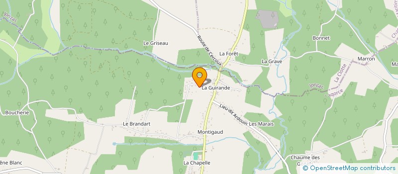 localisation de l'entreprise MONSIEUR PASCAL GARNIER à LAGORCE