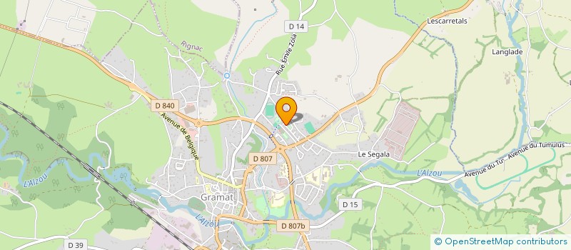 localisation de l'entreprise MONSIEUR PASCAL GARRIC  GRAMAT