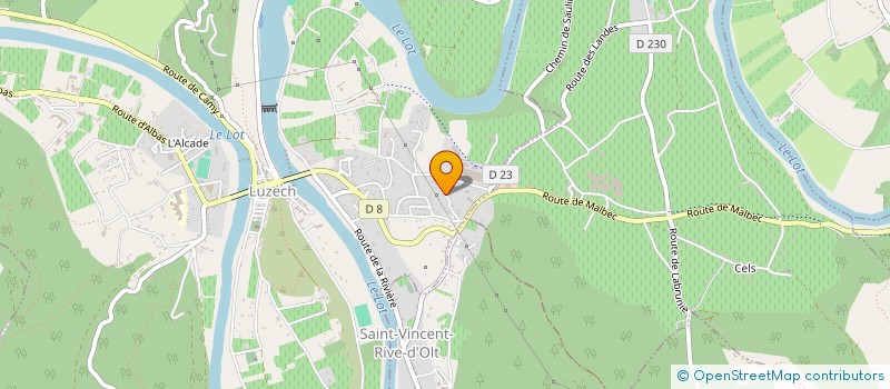 localisation de l'entreprise MONSIEUR PASCAL GARRIGUES  LUZECH