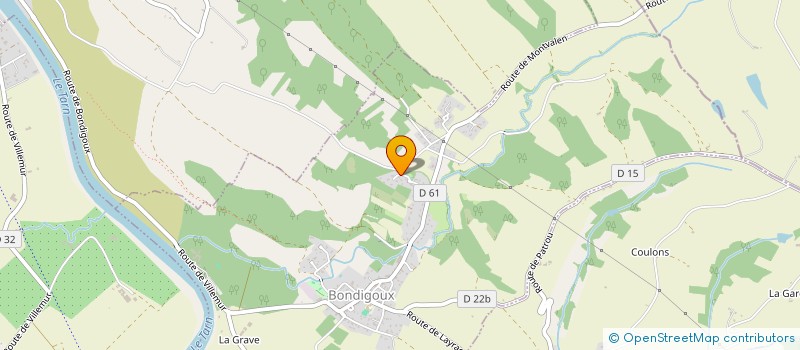 localisation de l'entreprise MONSIEUR PASCAL GASTON  BONDIGOUX