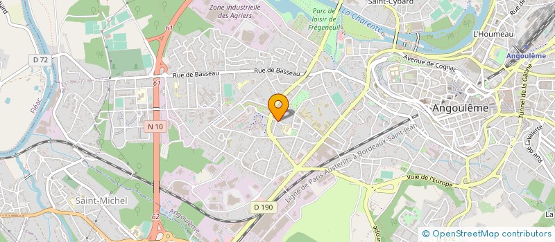 localisation de l'entreprise MONSIEUR PASCAL GATECEL à ANGOULEME