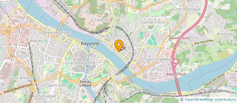localisation de l'entreprise MONSIEUR PASCAL GAUBIAC à BAYONNE