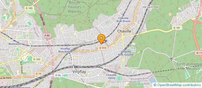 localisation de l'entreprise MONSIEUR PASCAL GAUCH à VIROFLAY