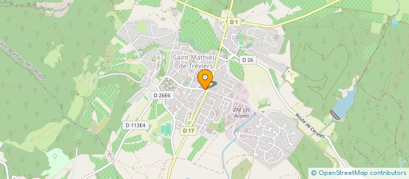 localisation de l'entreprise MONSIEUR PASCAL GAUCHER  SAINT-MATHIEU-DE-TREVIERS