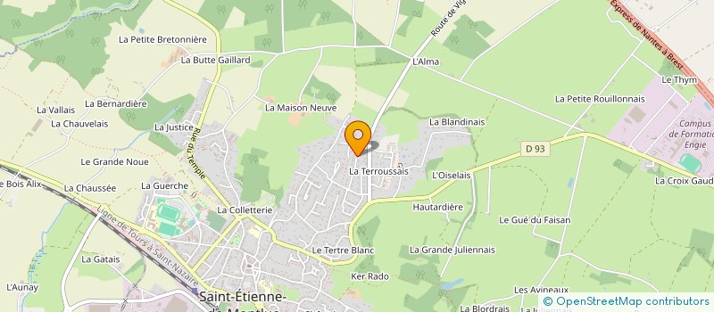 localisation de l'entreprise MONSIEUR PASCAL GAUD  SAINT-ETIENNE-DE-MONTLUC