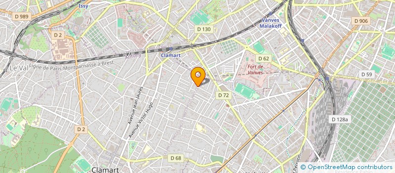 localisation de l'entreprise MONSIEUR PASCAL GAUDAIN à CLAMART