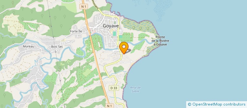 localisation de l'entreprise MONSIEUR PASCAL GAUDIAT  GOYAVE