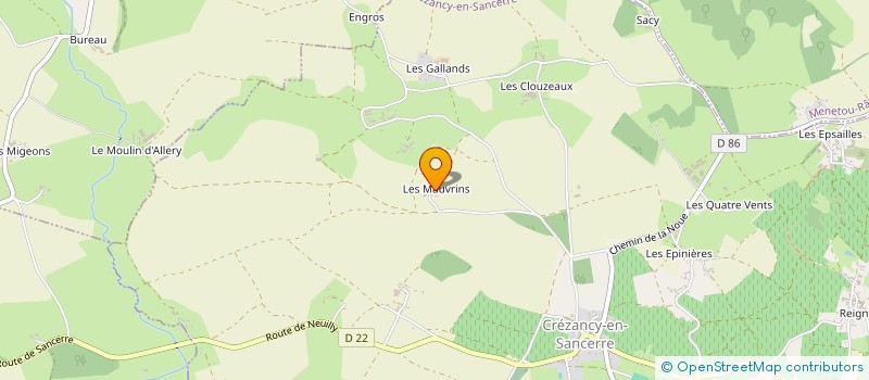 localisation de l'entreprise MONSIEUR PASCAL GAUDRY  COUARGUES