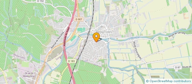 localisation de l'entreprise MONSIEUR PASCAL GAUTHIER  BEDARRIDES