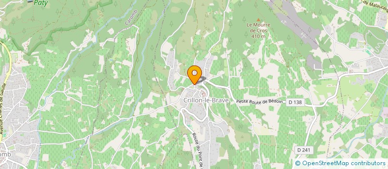 localisation de l'entreprise MONSIEUR PASCAL GAUTIER  CRILLON-LE-BRAVE