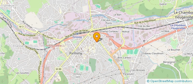 localisation de l'entreprise MONSIEUR PASCAL GAUTRON  FIRMINY