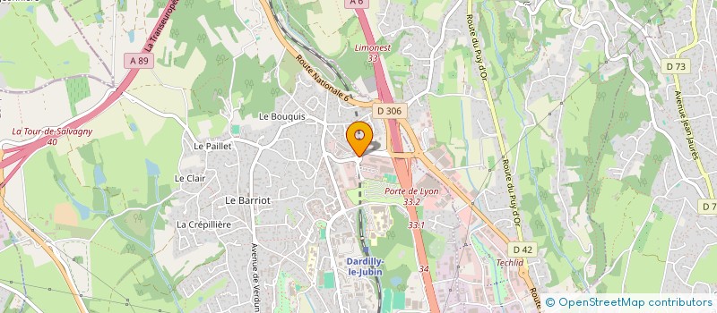 localisation de l'entreprise MONSIEUR PASCAL GAVILLON à DARDILLY