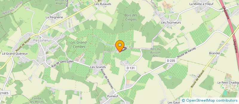 localisation de l'entreprise MONSIEUR PASCAL GAZEAU à SAINTES