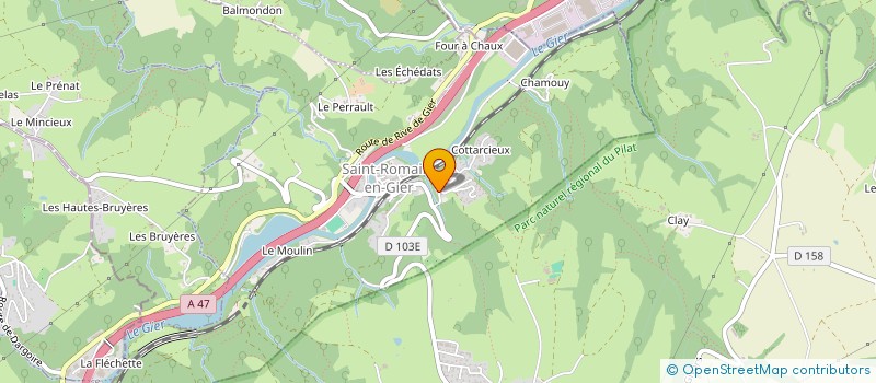 localisation de l'entreprise MONSIEUR PASCAL GENTES à SAINT-ROMAIN-EN-GIER