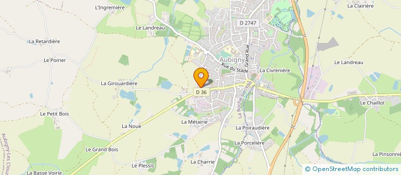 localisation de l'entreprise MONSIEUR PASCAL GERARD DUPAS à AUBIGNY-LES CLOUZEAUX