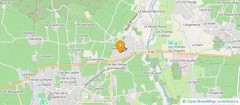 localisation de l'entreprise MONSIEUR PASCAL GERVAIS  BOURGUEIL